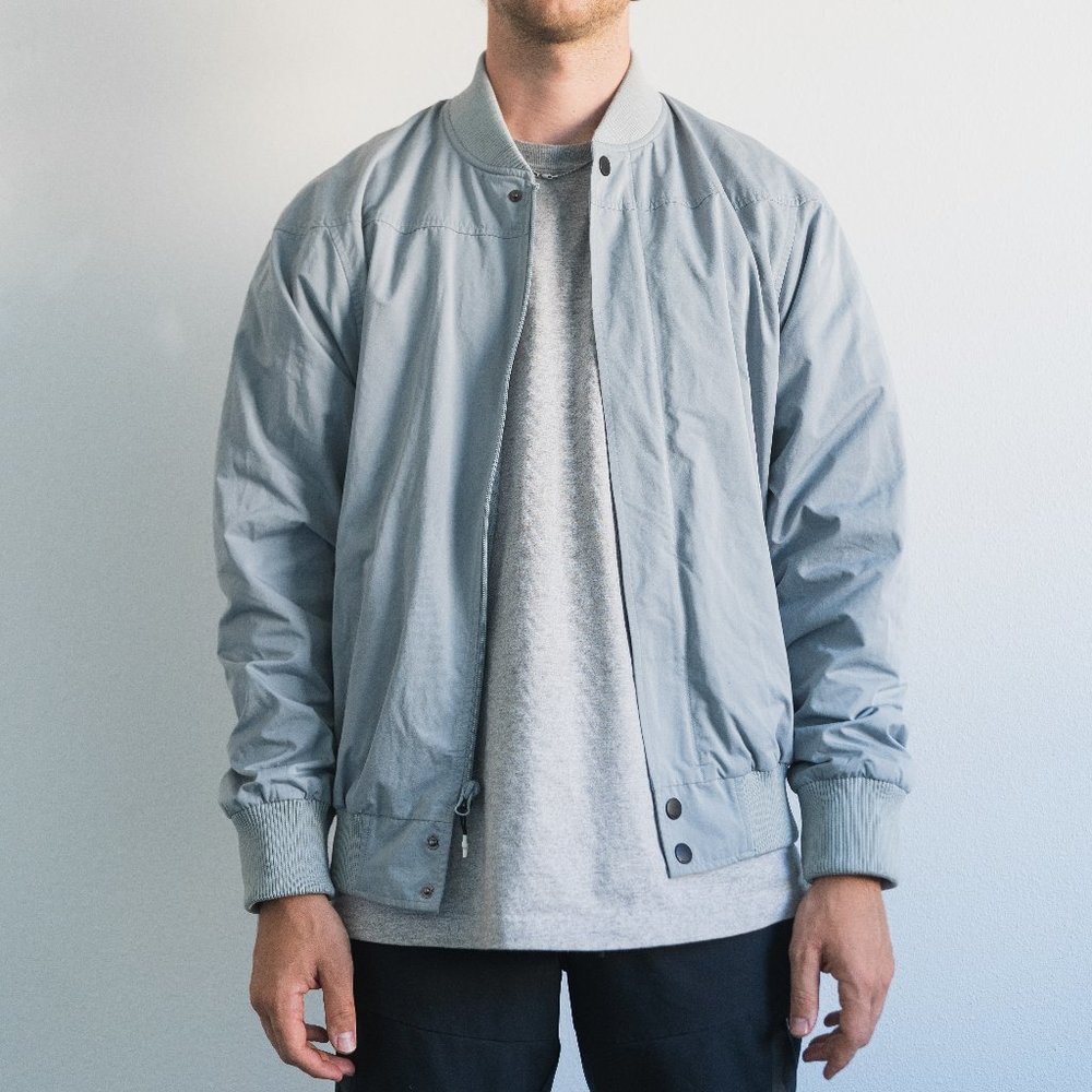 Brandblack Powder Blue Bomber Jacket